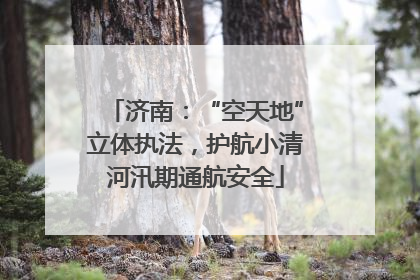 济南：“空天地”立体执法，护航小清河汛期通航安全