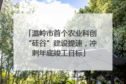 温岭市首个农业科创“硅谷”建设提速，冲刺年底竣工目标