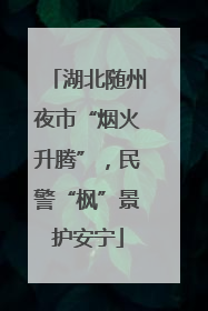 湖北随州夜市“烟火升腾”，民警“枫”景护安宁