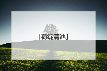 荷绽清池