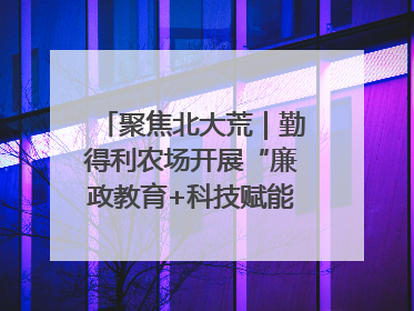 聚焦北大荒｜勤得利农场开展“廉政教育+科技赋能”主题党日活动