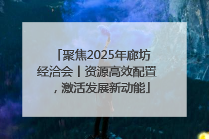 聚焦2025年廊坊经洽会丨资源高效配置，激活发展新动能