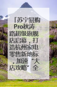 苏宁易购Pro秋涛路超级旗舰店启幕，打造杭州家电零售新地标，加速“大店攻略”全省布局
