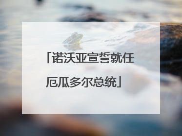 诺沃亚宣誓就任厄瓜多尔总统