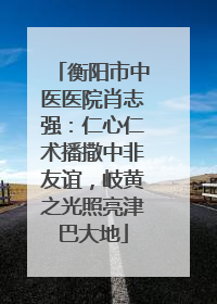 衡阳市中医医院肖志强：仁心仁术播撒中非友谊，岐黄之光照亮津巴大地