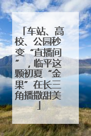 车站、高校、公园秒变“直播间”，临平这颗初夏“金果”在长三角播撒甜美