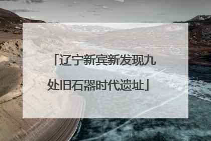 辽宁新宾新发现九处旧石器时代遗址