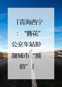 青海西宁：“簪花”公交车站扮靓城市“颜值”