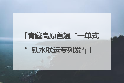 青藏高原首趟“一单式”铁水联运专列发车