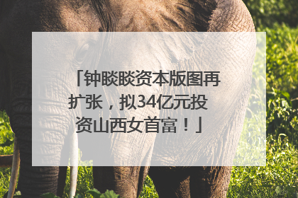 钟睒睒资本版图再扩张，拟34亿元投资山西女首富！