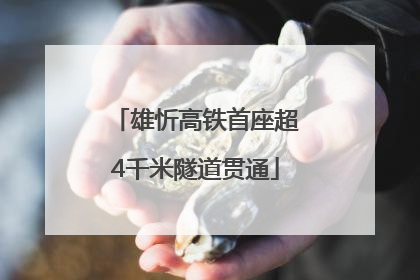 雄忻高铁首座超4千米隧道贯通