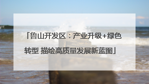 鲁山开发区：产业升级+绿色转型 描绘高质量发展新蓝图