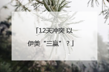12天冲突 以伊美“三赢”？