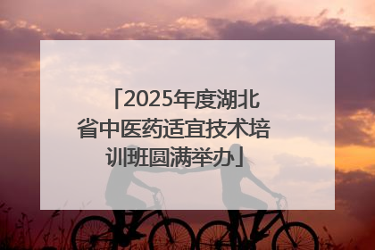 2025年度湖北省中医药适宜技术培训班圆满举办