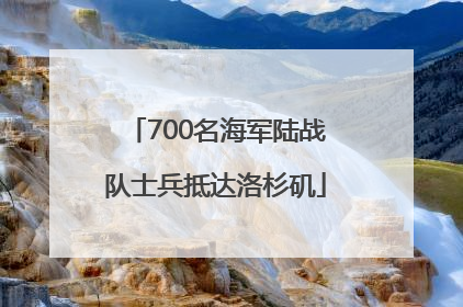 700名海军陆战队士兵抵达洛杉矶