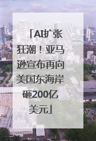 AI扩张狂潮！亚马逊宣布再向美国东海岸砸200亿美元