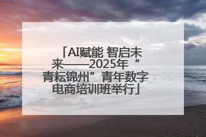 AI赋能 智启未来——2025年“青耘锦州”青年数字电商培训班举行